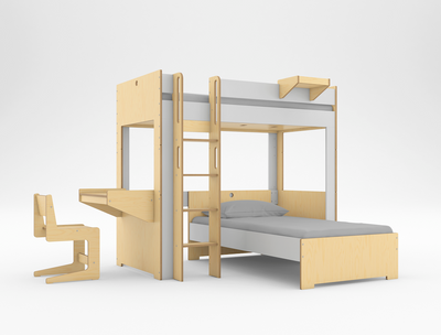 Cabina L-shaped Loft Bed-Casa Kids