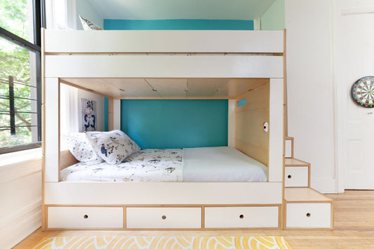 Cabin Bunk Bed with Stairs-Casa Kids