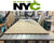 CNC machine carving wood with NYC logo.