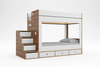 Cabin Bunk Bed with Stairs-Casa Kids