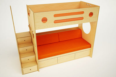 Marino Loft over Daybed with Stairs-Casa Kids