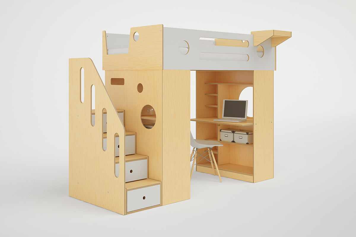 Dumbo Loft Bed with Stairs-Casa Kids