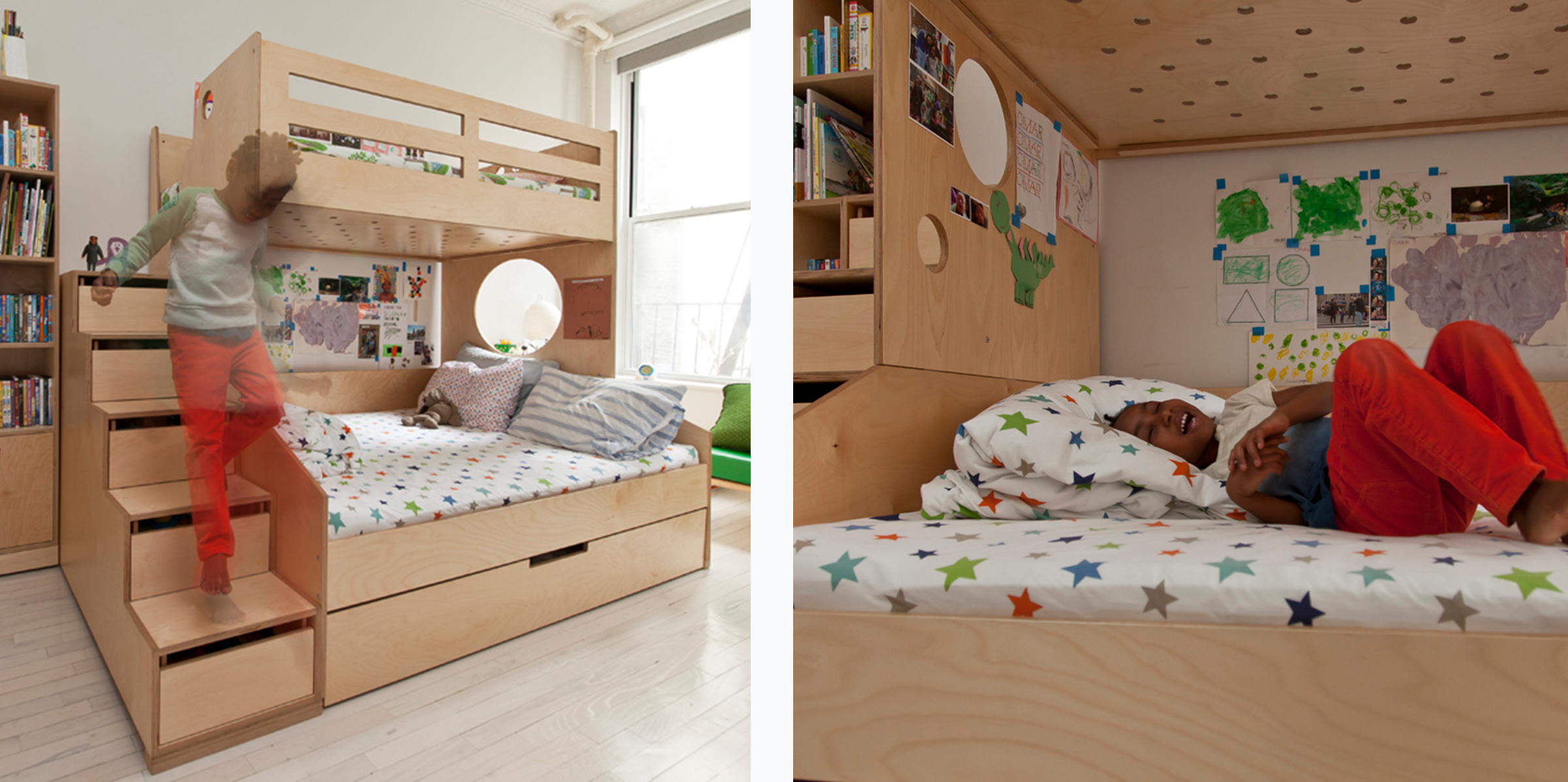 Full size bunk sales beds for girls