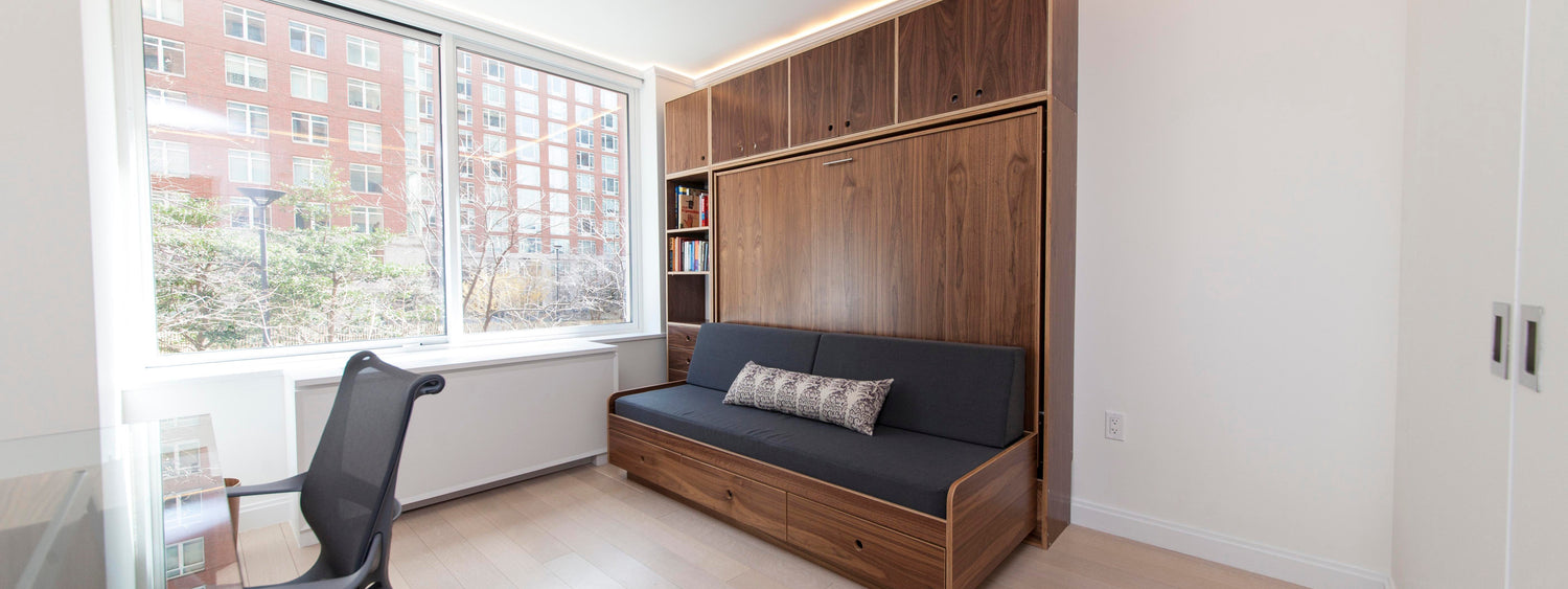 kids murphy bed or tuck bed in small apartment room