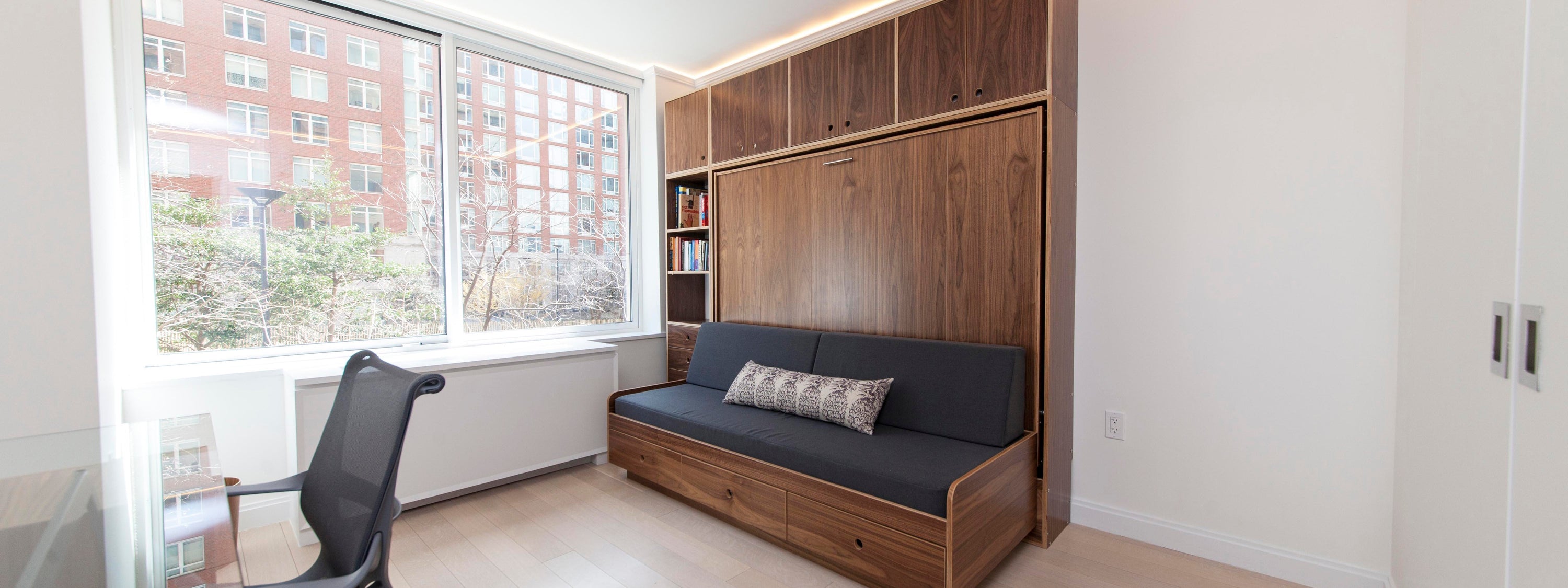 kids murphy bed or tuck bed in small apartment room