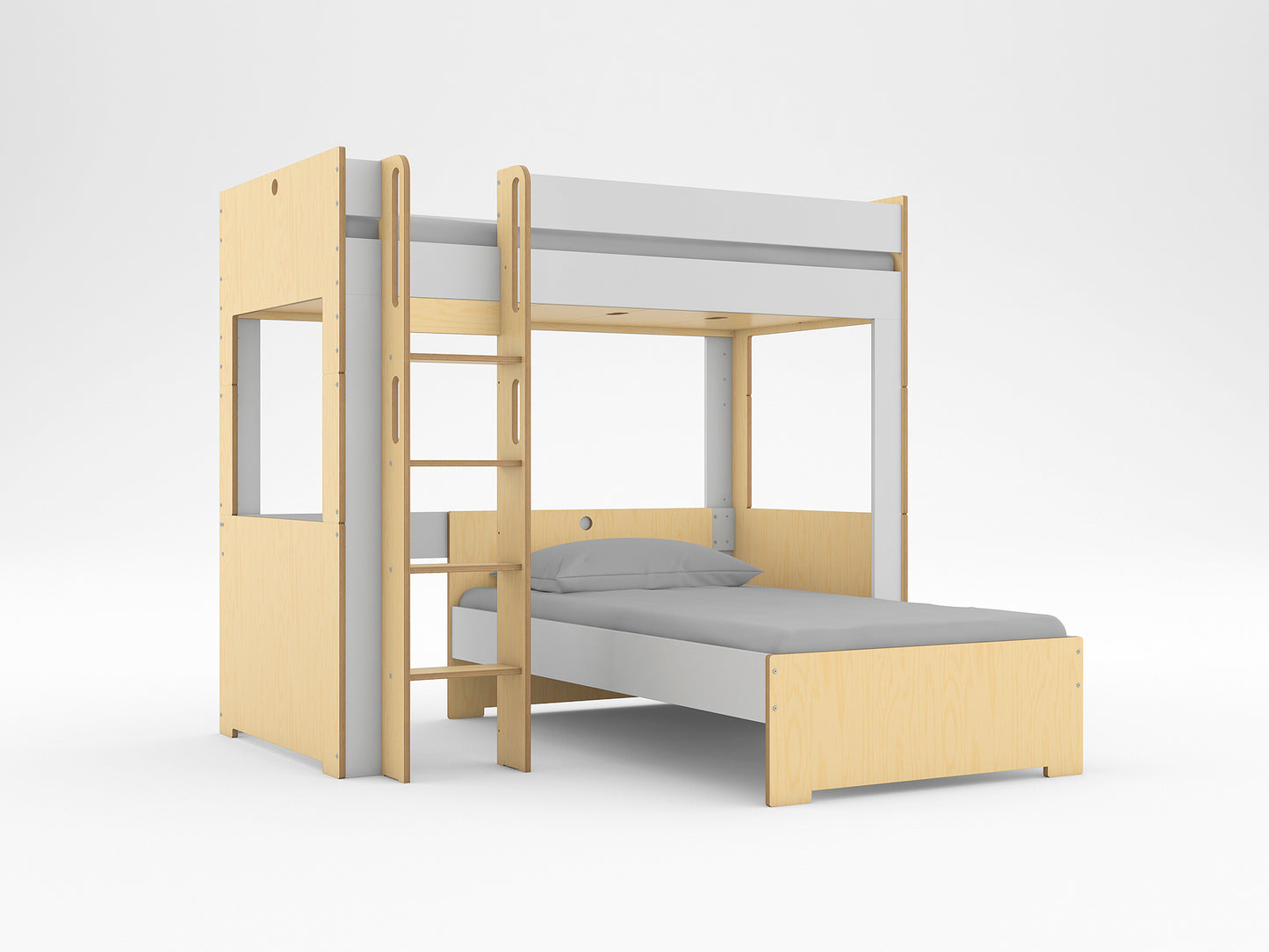 Cabina L-shaped Loft Bed-Casa Kids
