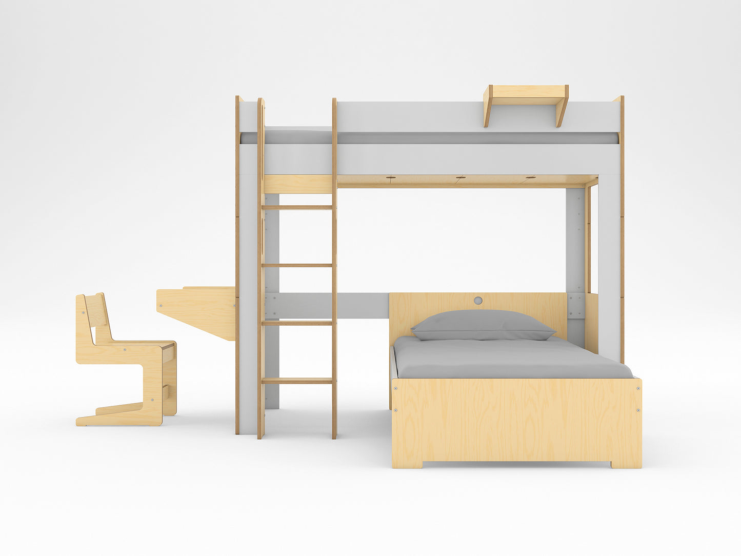 Cabina L-shaped Loft Bed-Casa Kids