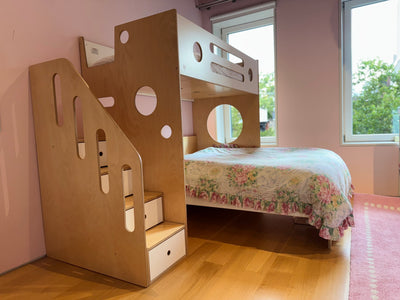 Marino L-shaped twin over full-Casa Kids
