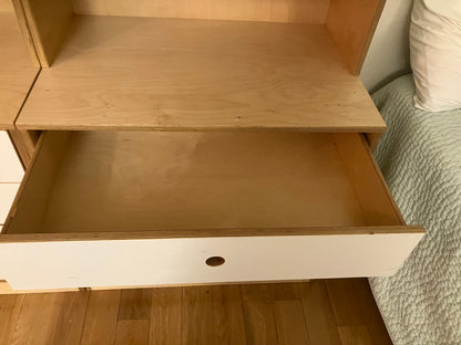 Two Modulor cabinets w/lower drawers