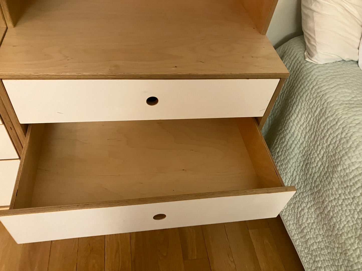 Two Modulor cabinets w/lower drawers