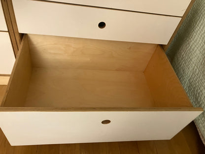 Two Modulor cabinets w/lower drawers