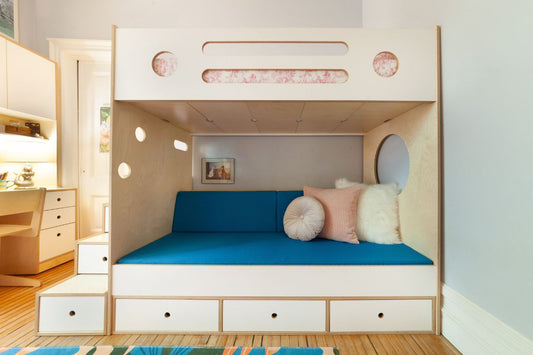 Marino Loft over Daybed with Stairs-Casa Kids