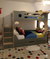 Marino bunk bed with stairs and trundle bed