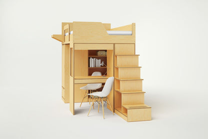 Aspen Loft Bed-side view from ladder side-casa kids