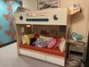 Loft Bed over Daybed with Ladder-Casa Kids