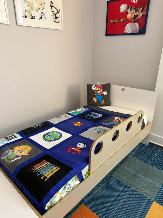 Marino Twin Bed-lateral close-up