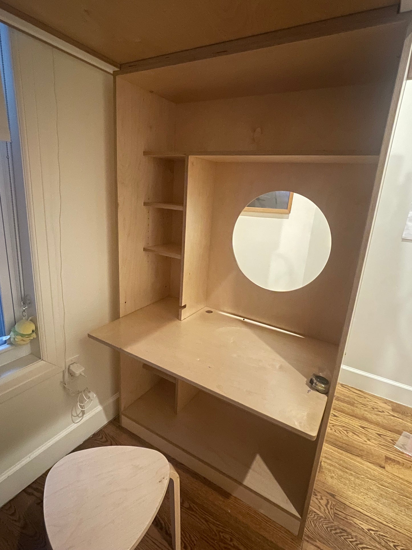 Birch and white Dumbo Loft Bed w/ladder-Casa Kids