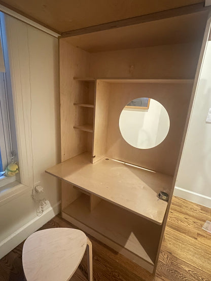 Birch and white Dumbo Loft Bed w/ladder-Casa Kids