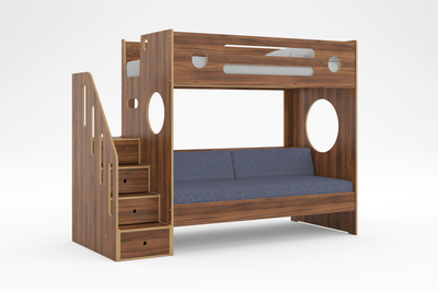 Marino Loft over Daybed with Stairs-Casa Kids