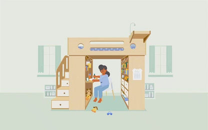 Dumbo Loft Bed with Stairs