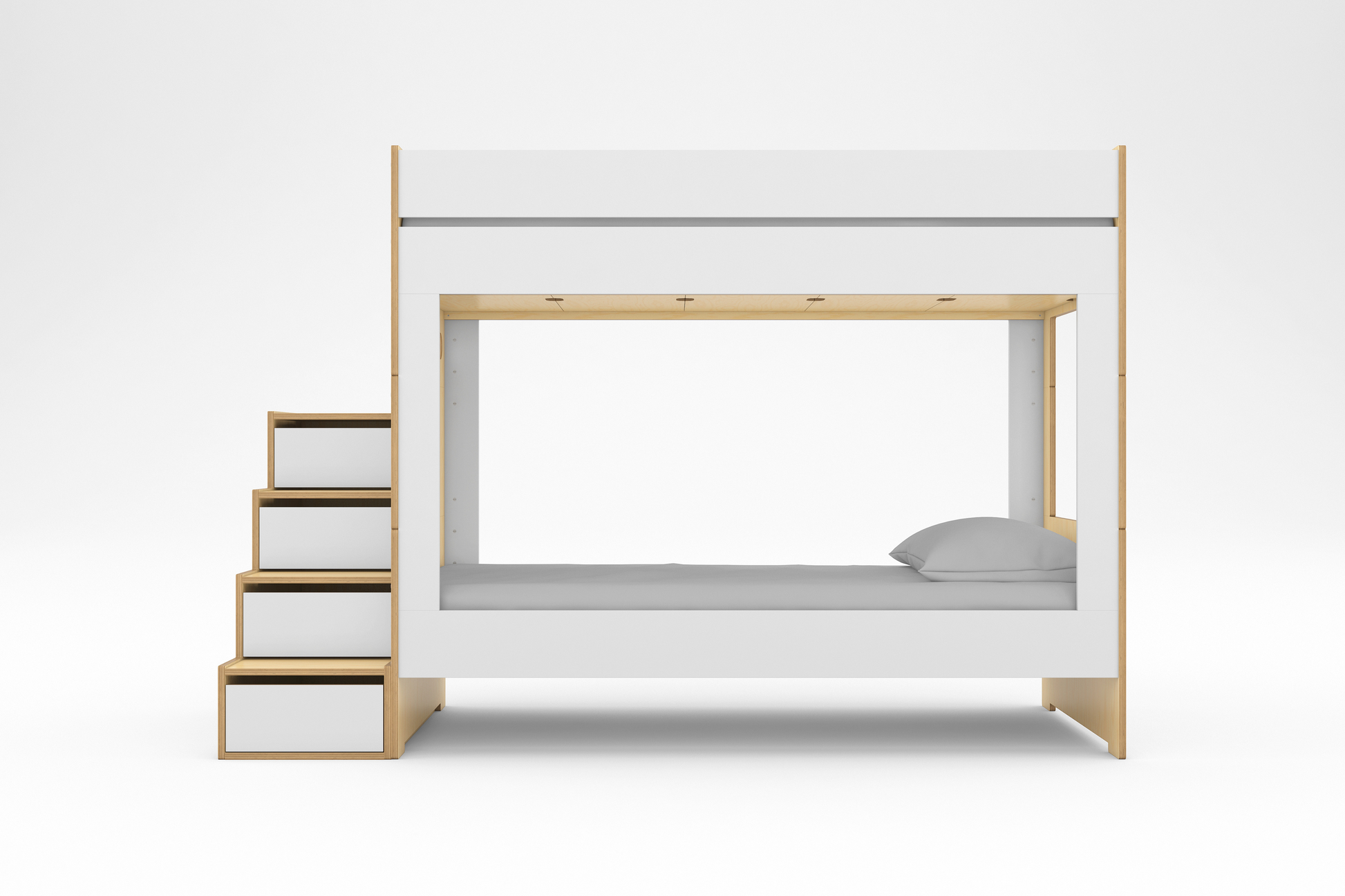 Cabin Bunk Bed with Stairs-Casa Kids