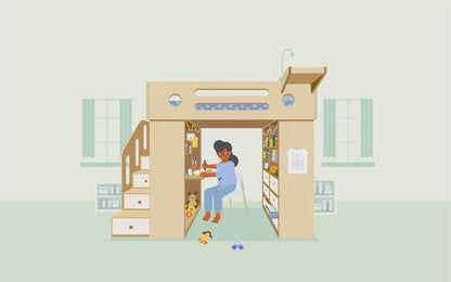 Dumbo Loft Bed with Stairs