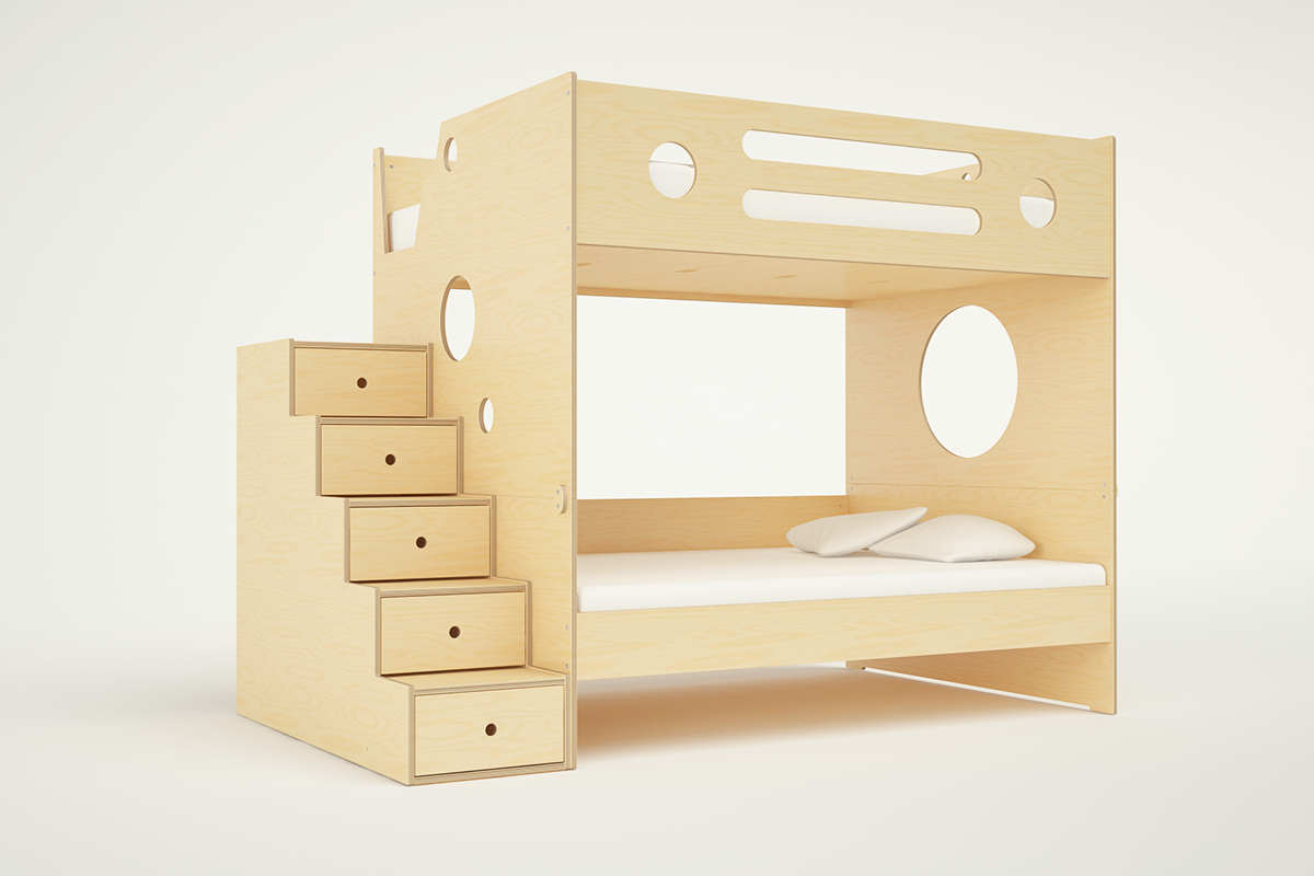 Drawer steps for loft bed deals