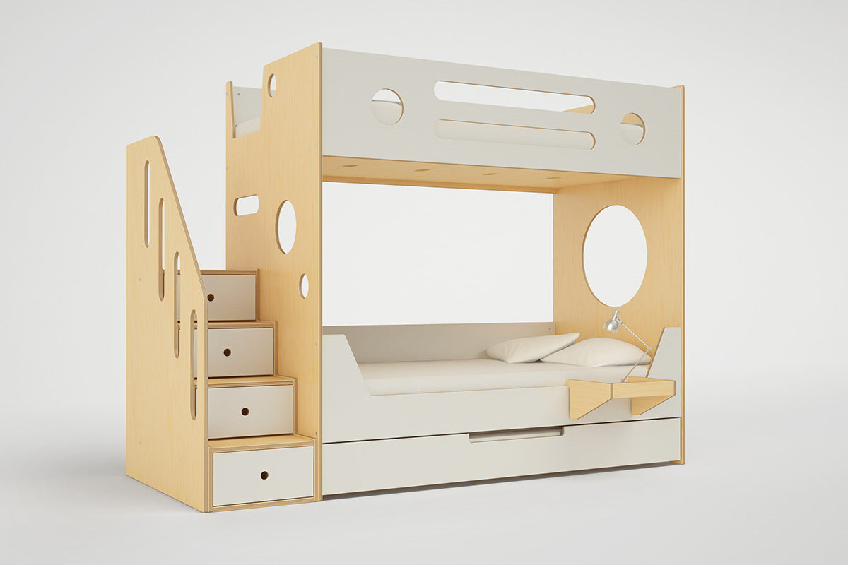 Marino Bunk Bed with Stairs-Casa Kids