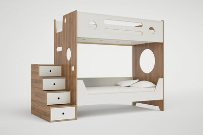 Marino Bunk Bed with Stairs-Casa Kids