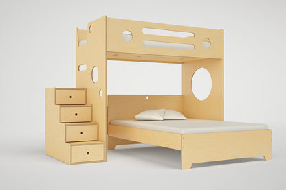 Marino L-Shaped Bunk Bed-Casa Kids
