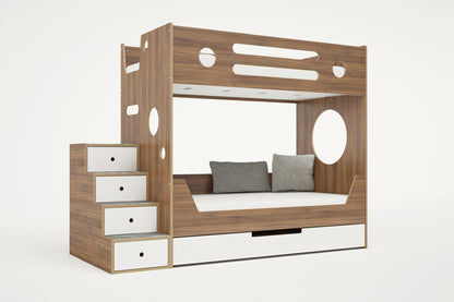 Marino Bunk Bed with Stairs-Casa Kids