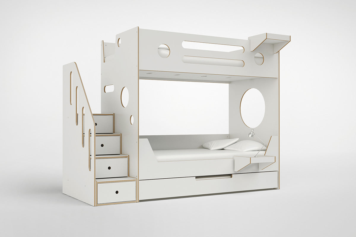 Marino Bunk Bed with Stairs-Casa Kids