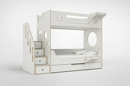 Marino Bunk Bed with Stairs-Casa Kids