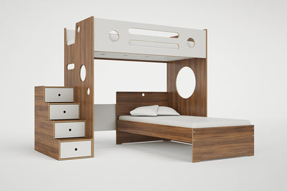 Marino L-Shaped Bunk Bed-Casa Kids