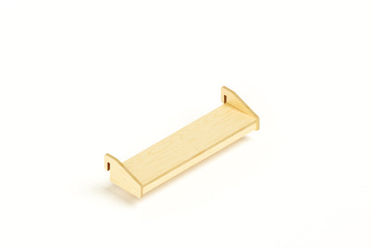 Birch attachable Hanging Shelf against a white background.