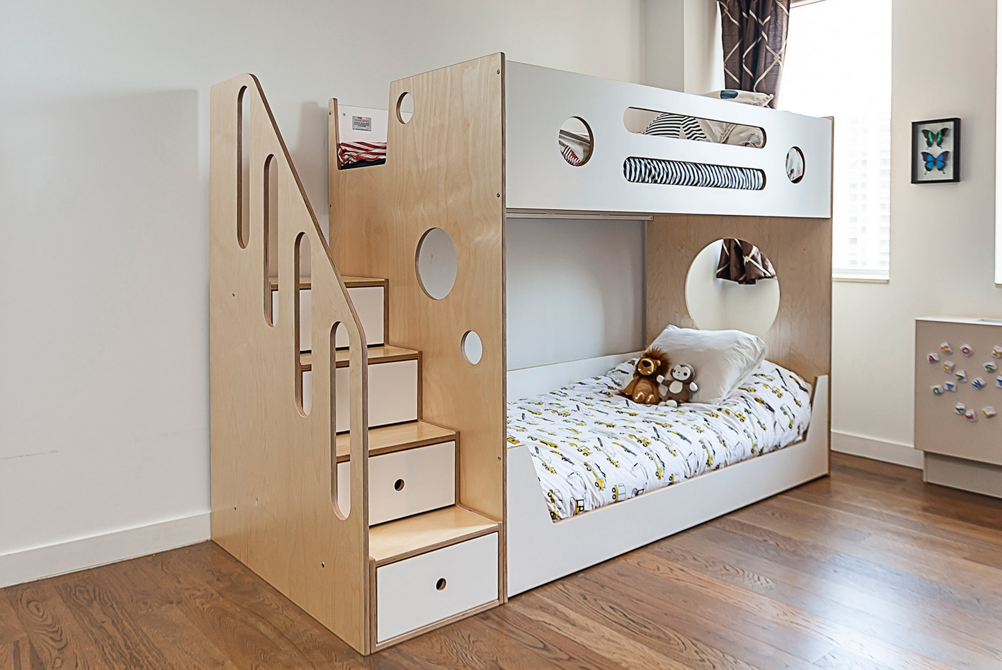 Marino Bunk Bed with Stairs-Casa Kids
