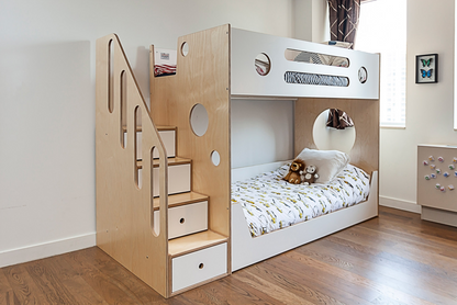 Marino Bunk Bed with Stairs-Casa Kids