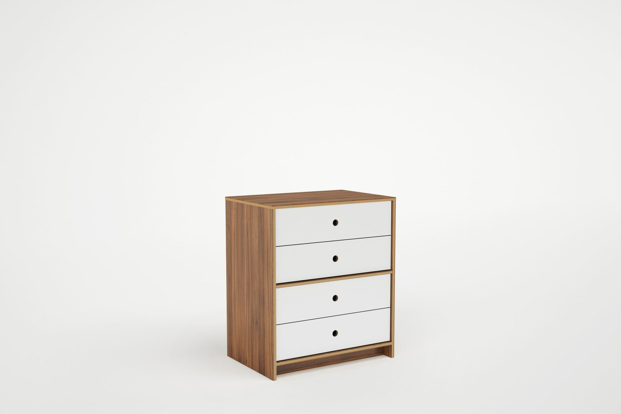 Modular Four Drawer Dresser | 3 Foot Wide Dresser