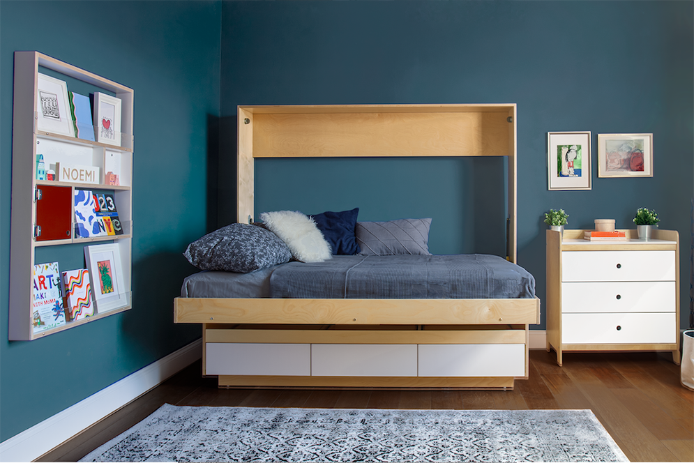 Shop Murphy Bed with Bench  Horizontal Tuck Over Daybed