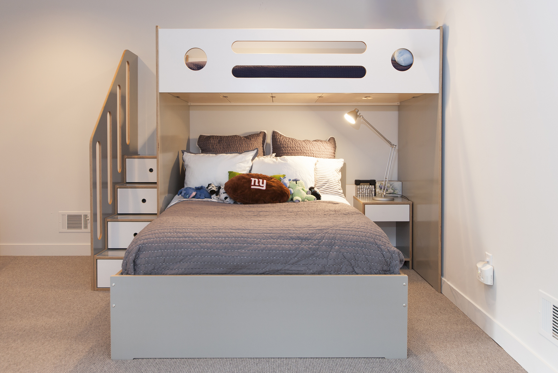 Marino L-Shaped Bunk Bed-Casa Kids